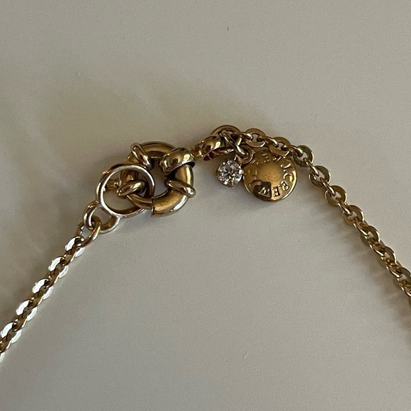 NIB J. Crew Pink Crystal Bow Necklace - Picture 2 of 3